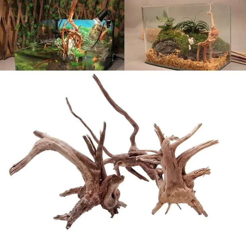 Aquarium Fish Hiding Places - Natural Tree Trunk Driftwood Aquarium Fish
