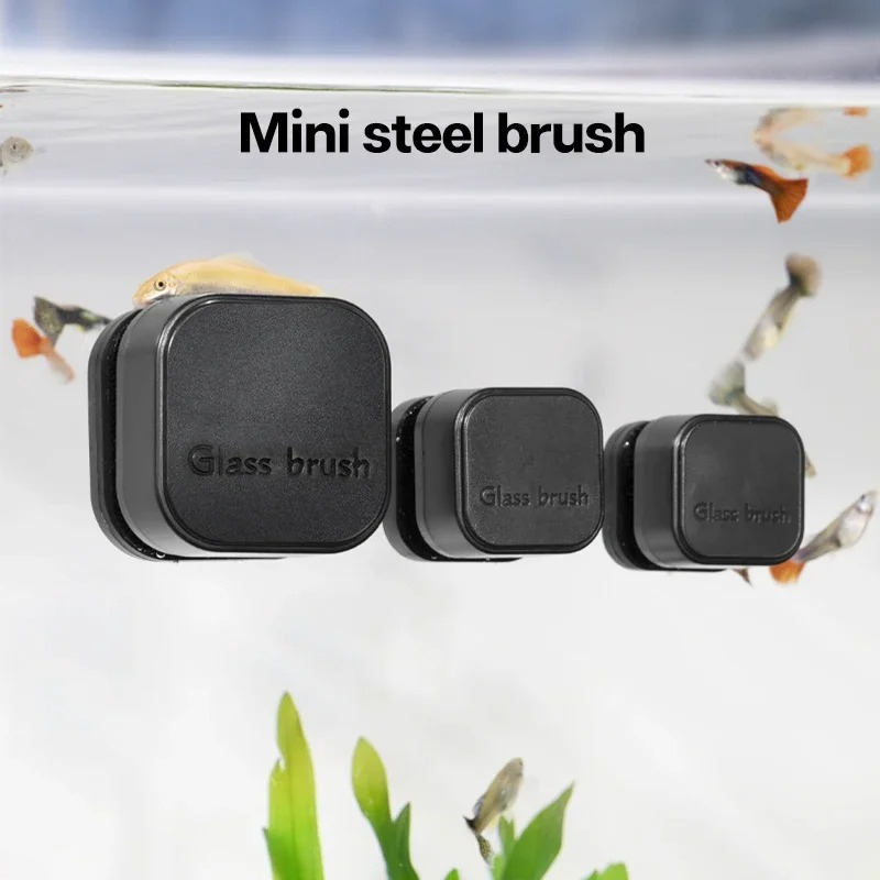 Mini Square Magnetic Brush Aqu - Aquarium Fish Maintenance review and price