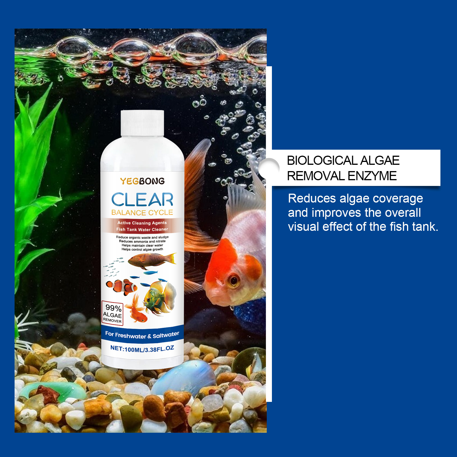 Aquarium Water Clarifier 100ml - Aquarium Fish Maintenance review and price