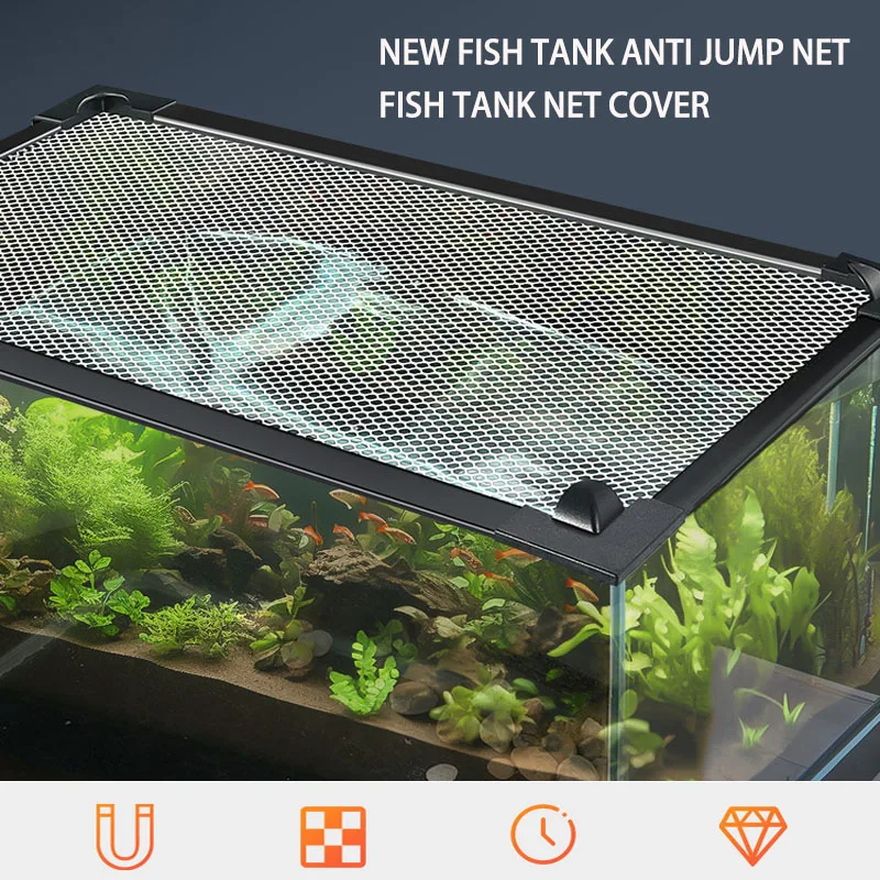 Aquarium Anti Jumping Net Magn - Aquarium Fish Jump Guard review and price