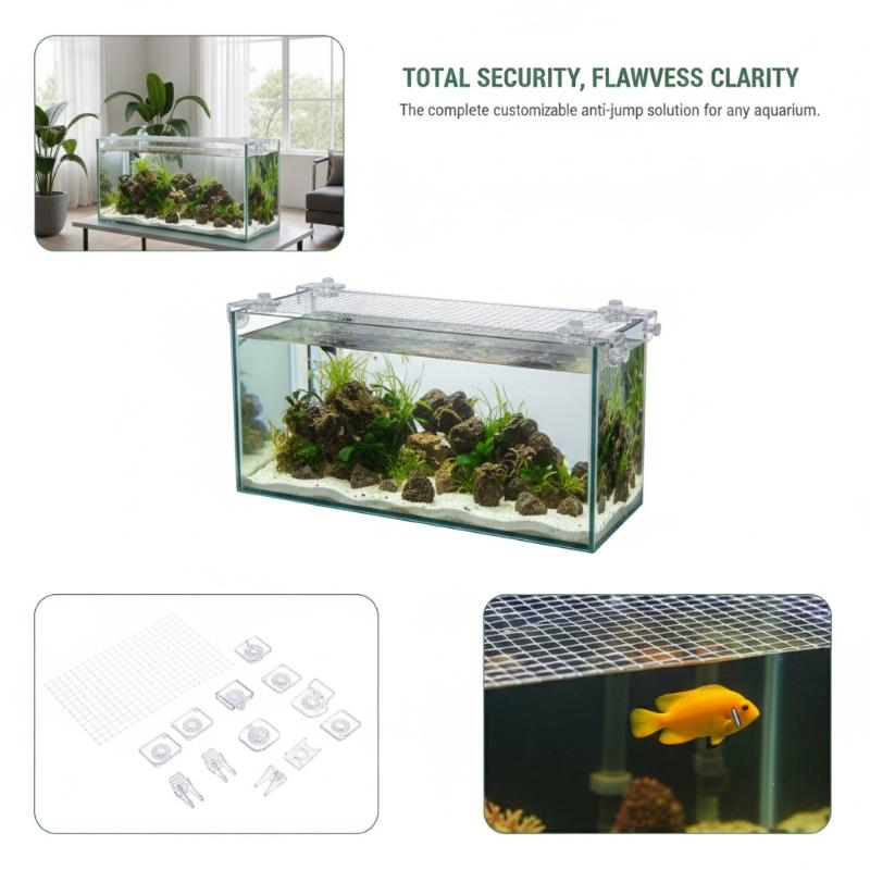 1Pcs Anti Escape Fish Tank Net - Aquarium Fish Jump Guard review and price