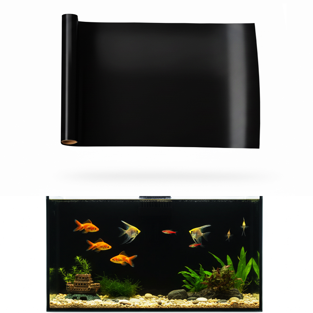 Aquarium Background Static Cli - Aquarium Fish Poster review and price