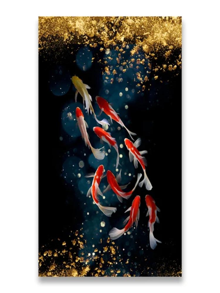 Chinese Style Golden Koi Feng  - Aquarium Fish Poster review and price