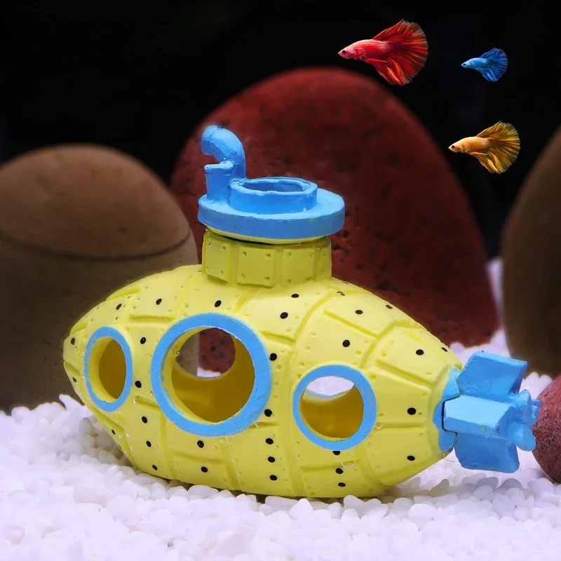 Resin Submarine Ornaments Aqua - Aquarium Fish Hiding Places review and price