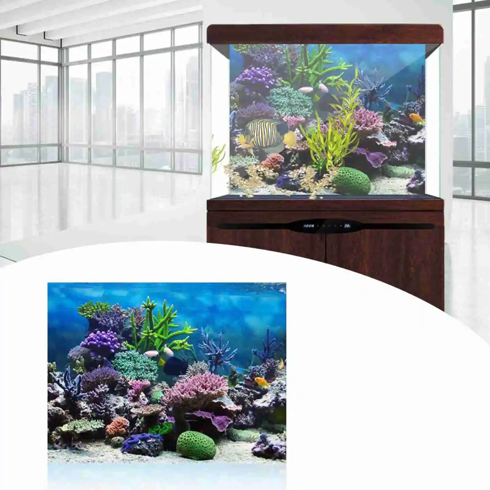 3D Aquarium Landscape Poster R - Aquarium Fish Poster review and price