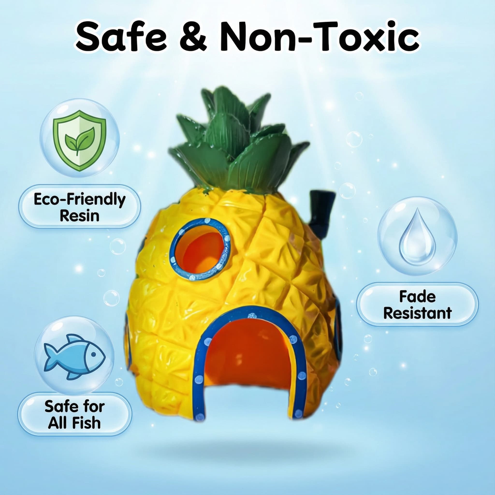 Pineapple House Aquarium Decor - Aquarium Fish Hiding Places review and price