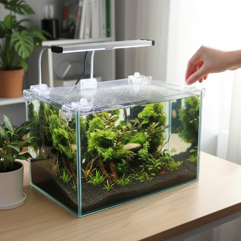 [L] 1Pcs Fish Tank Net Anti Ju - Aquarium Fish Jump Guard review and price