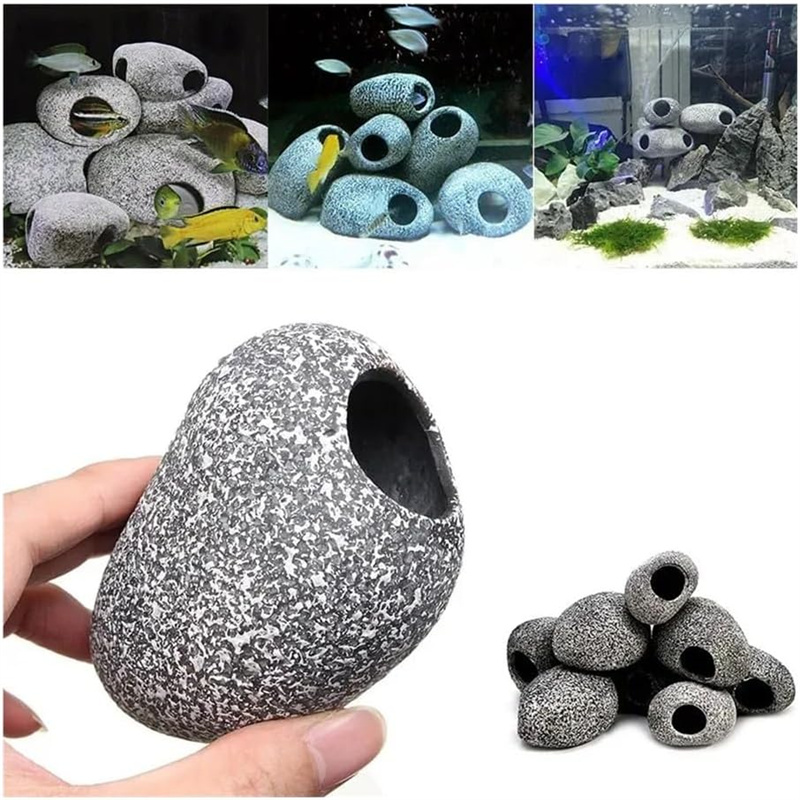 1/2Pcs Aquarium Cichlid Stone  - Aquarium Fish Hiding Places review and price